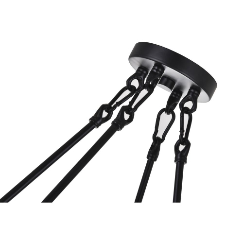 Lustre Arkansas à 4 lampes avec fini noir