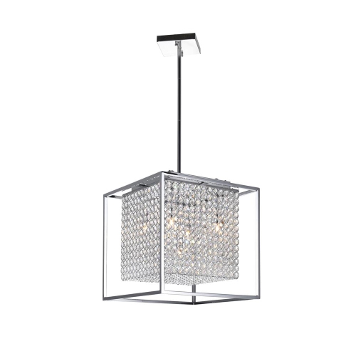 CWI LIGHTING CANADA  Cube 5 Light Chandelier With Chrome Finish