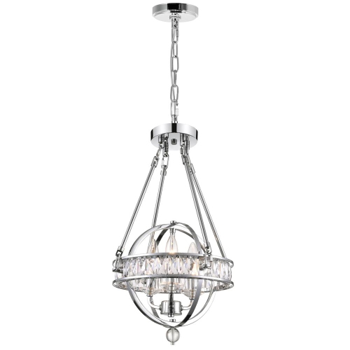 CWI LIGHTING CANADA  Arkansas 3 Light Mini Chandelier With Chrome Finish