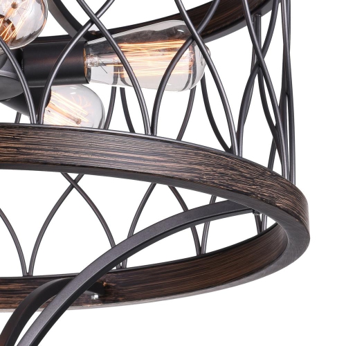 Amazon 5 Light Drum Shade Chandelier With Gun Metal Finish