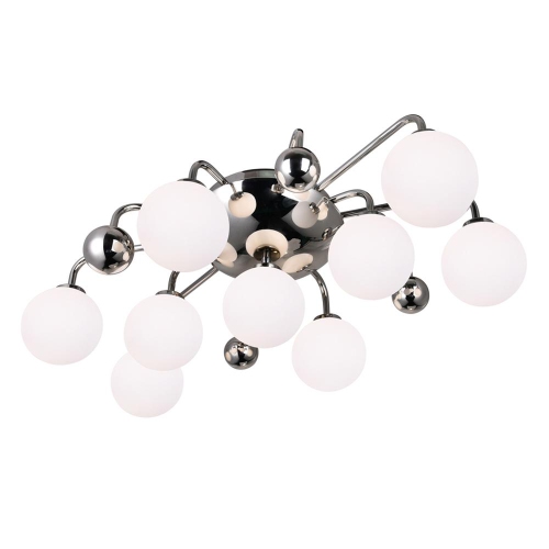 Element 9 Light Flush Mount With Polished Nickel Finish