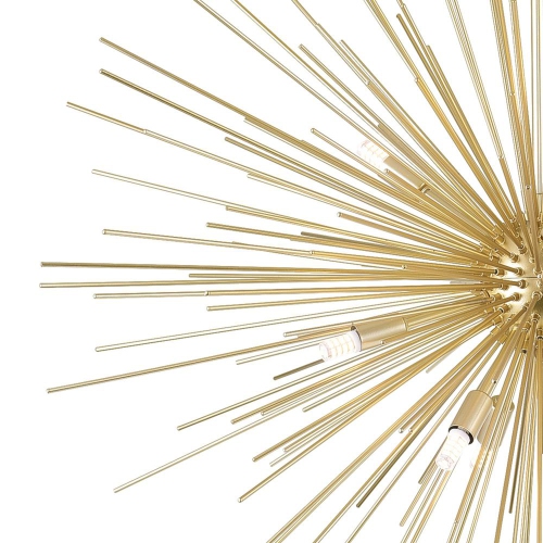 Savannah 9 Light Chandelier With Gold Leaf Finish