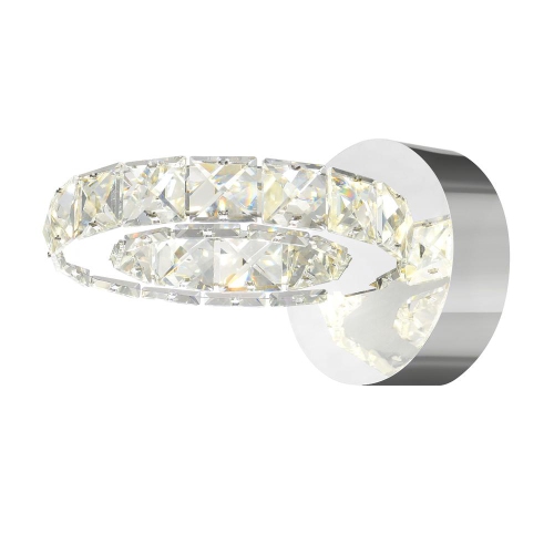 Ring LED Wall Sconce With Chrome Finish