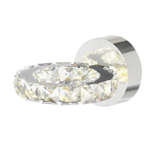 Ring LED Wall Sconce With Chrome Finish