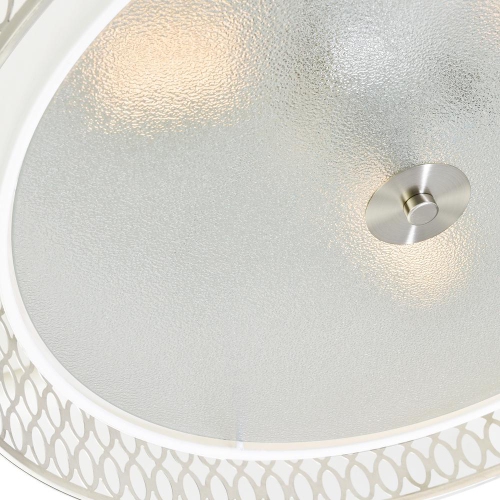 Mikayla 5 Light Drum Shade Flush Mount With Satin Nickel Finish