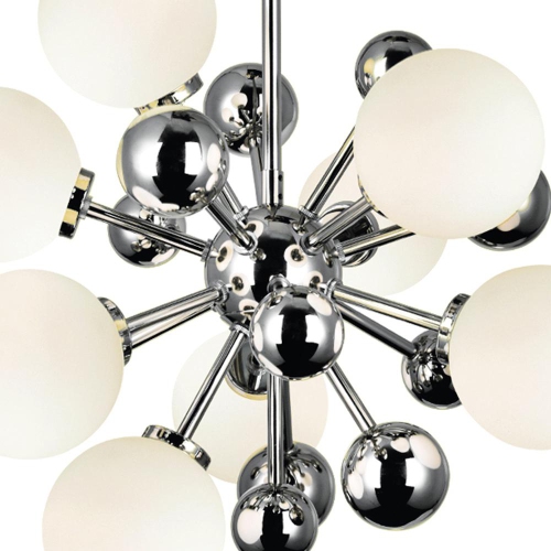 Element 8 Light Chandelier With Polished Nickel Finish