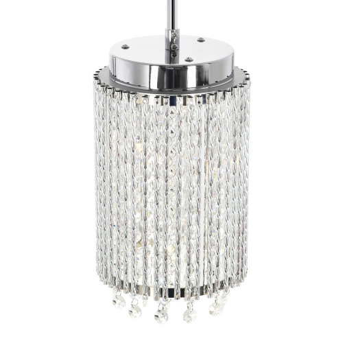 Claire 2 Light Drum Shade Mini Pendant With Chrome Finish