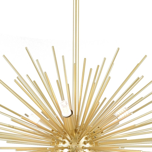 Savannah 6 Light Chandelier With Gold Leaf Finish