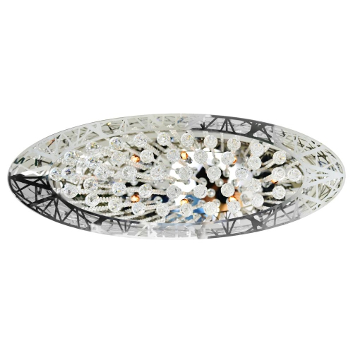 Eternity 8 Light Drum Shade Chandelier With Chrome Finish