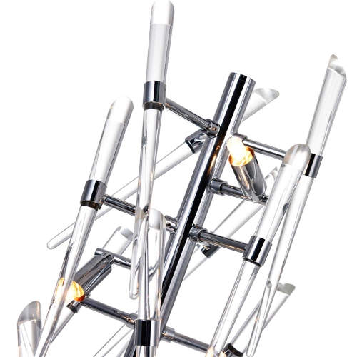 Icicle 3 Light Table Lamp With Chrome Finish