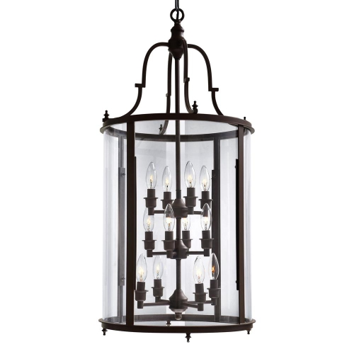 Desire 12 Light Drum Shade Chandelier With Oil Rubbed Bronze Finish