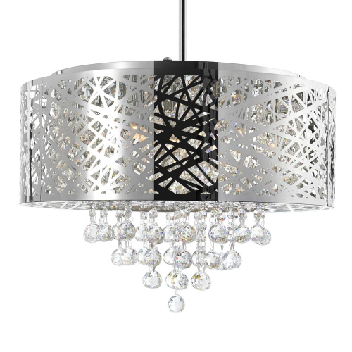 Eternity 9 Light Drum Shade Chandelier With Chrome Finish