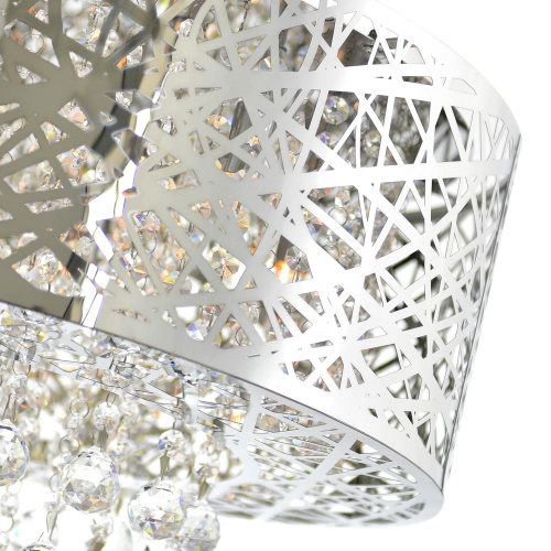 Eternity 9 Light Drum Shade Chandelier With Chrome Finish