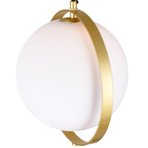 Da Vinci 1 Light Mini Pendant With Brass Finish