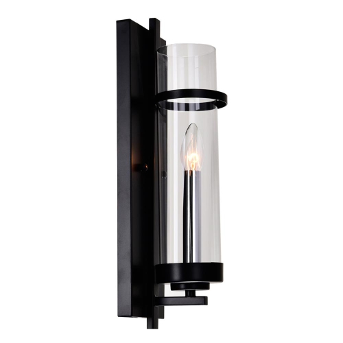 Sierra 1 Light Wall Sconce With Black Finish