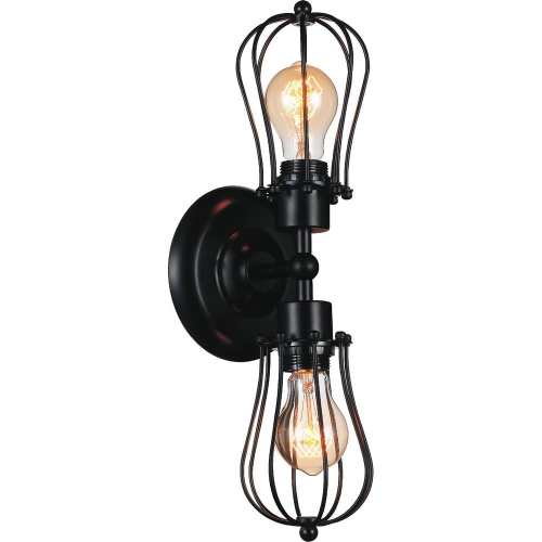 CWI LIGHTING CANADA  Tomaso 2 Light Wall Sconce With Finish In Black
