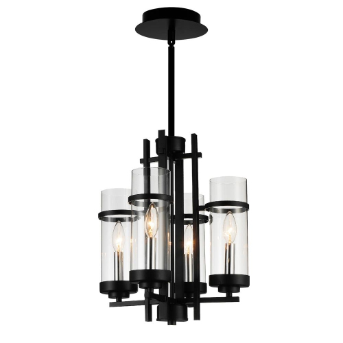 CWI LIGHTING CANADA  Sierra 4 Light Up Mini Pendant With Finish In Black