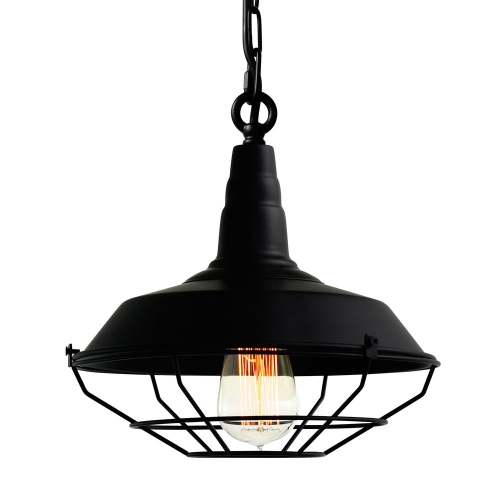 Morgan 1 Light Down Mini Pendant With Black Finish
