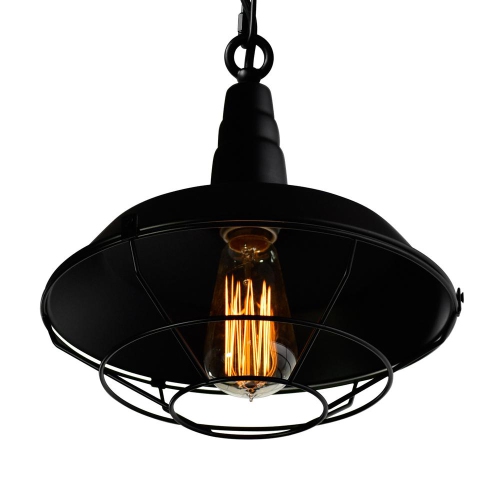 Morgan 1 Light Down Mini Pendant With Black Finish