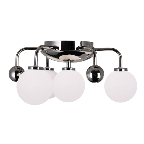 Element 4 Light Flush Mount With Polished Nickel Finish