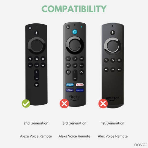 Silicone Case for All-New Alexa Voice Remote for Fire TV Stick 4K, Fire TV Stick, Fire TV (3rd Gen)