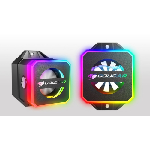 Cougar Helor 240 High Performance Liquid Cooler RGB|Vortex Omega 120 RGB Fans x2 + RGB Pump Head