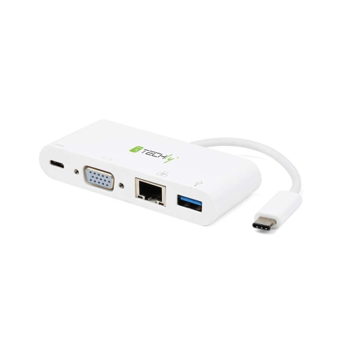 Nouvelle station d’accueil USB C 3.1 à USB A 3.0/VGA/RJ45