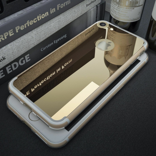 Coque Miroir Silicone TPU Ultra Mince Soft Bumper Housse Étui de Protection Mirror Effect Back Cover Case pour iPhone 6 PLUS