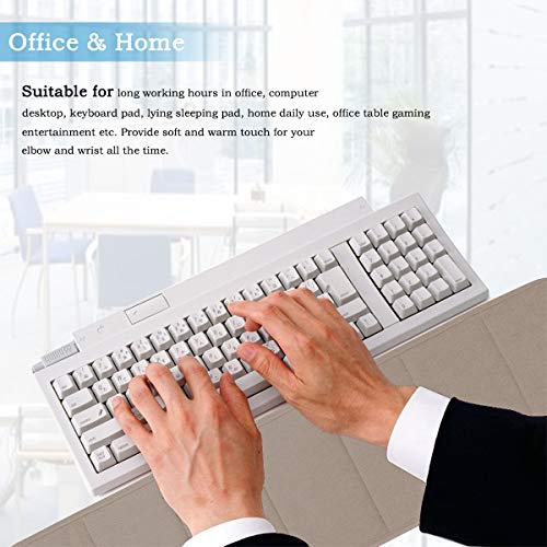 Keyboard Wrist Elbow Support Mat for Office Desktop Working Gaming 7.9 x 31.5 inch Purple Soft, Long-Sized Less Elbow Pain 2Pcs Computer Wrist Elbow Pad Creatiee Upgraded Wrist Rest Arm Pad