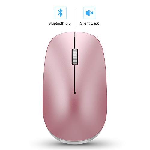 iPadOS 13 // iOS 13 and Above Compatible with for iPad and iPhone iPad Mini 5 OMOTON Mouse for iPad Compatible with New iPad 10.2 Updated System to iPadOS 13 iPad Pro 12.9//11.0 and Other Bluetooth Enabled Devices,Rose Gold