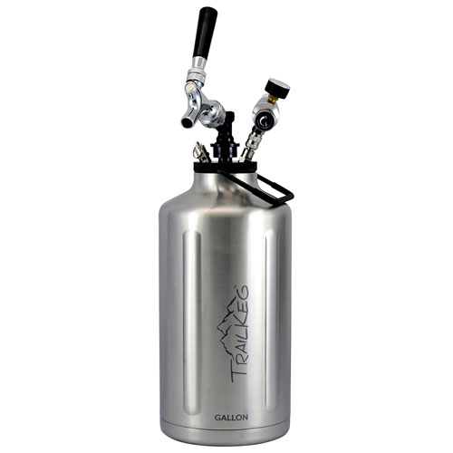 Trailkeg Gallon 128 oz Growler Package - Stainless Steel