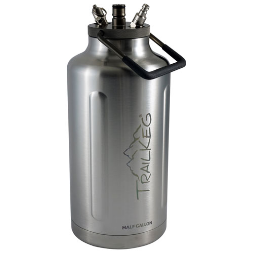 TrailKeg Half Gallon 64 oz Growler - Stainless Steel