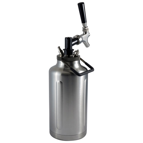 Lot avec cruche d'un demi-gallon de 64 oz de TrailKeg - Acier inoxydable