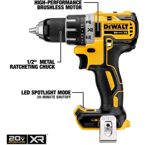 NEW - DEWALT DCK283D2 20-Volt MAX Brushless Compact Drill + 3-speed Impact Driver Combo Kit