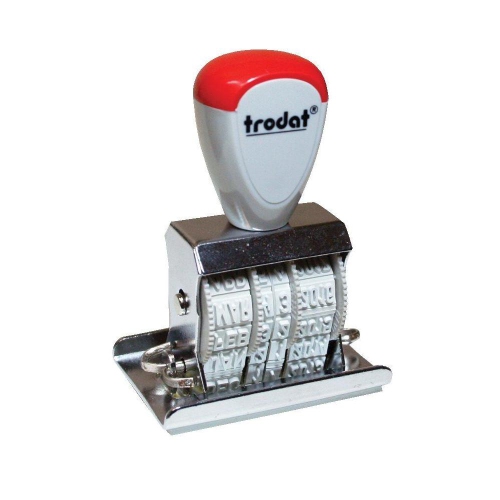 Image 1 of 1.. Trodat 12 Year Manual Line Dater Stamp