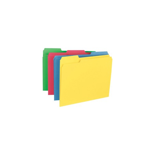BUSINESS SOURCE  1/3-Cut Tab Heavyweight Color File Folders (16517)