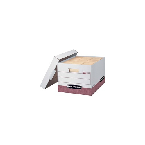 BANKERS BOX  R-Kive - Letter/legal, White/red (07242) I only buy Bankers Boxes for my business storage