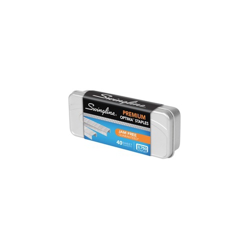 Swingline Optima&trade; Premium Staples, 1/4" Leg Length, 210 Per Strip, 3,750 Per Box