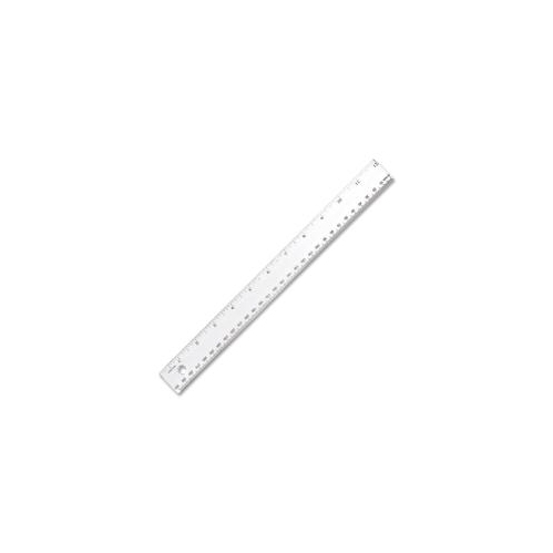 Westcott 12 English and Metric Plastic Ruler, Clear (45012)