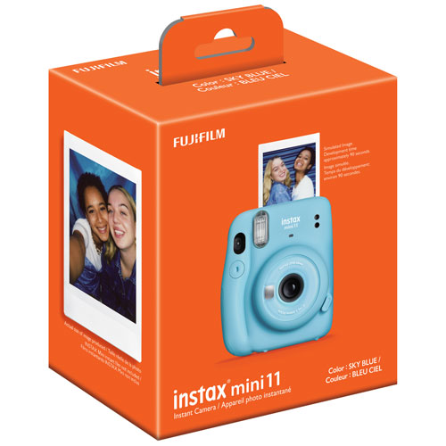 polaroid camera sky blue