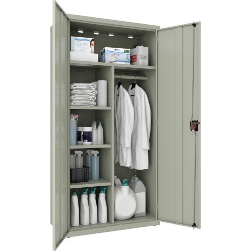 Lorell Fortress Series Wardrobe Cabinet - Gray -