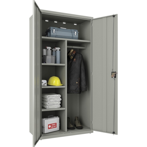 Lorell Fortress Series Wardrobe Cabinet - Gray -
