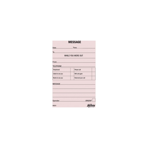 Hilroy Telephone Message Pad