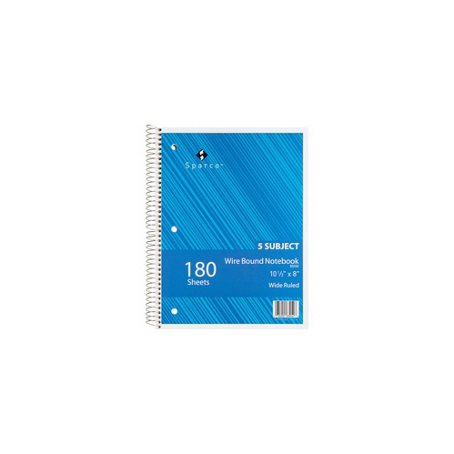 SPARCO  Quality Wirebound Wide Ruled Notebooks (83252)