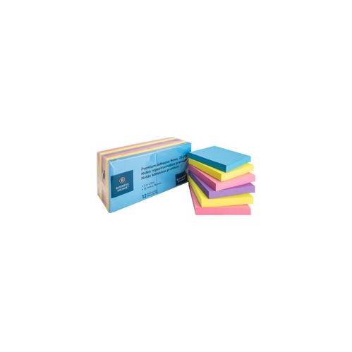 BUSINESS SOURCE  3X3 Extreme Colors Adhesive Notes (36615)