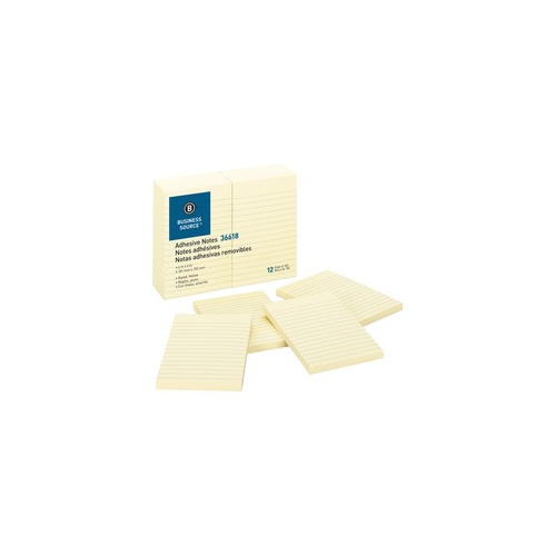 BUSINESS SOURCE  Ruled Adhesive Notes (36618)