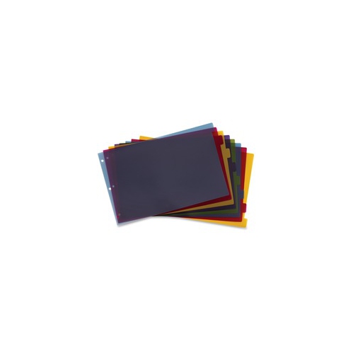 Cardinal Poly Divider with Adhesive Tabs