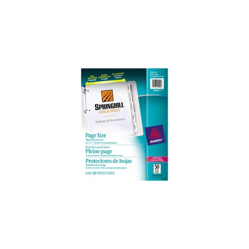 AVERY  Page Size Sheet Protector (78630)