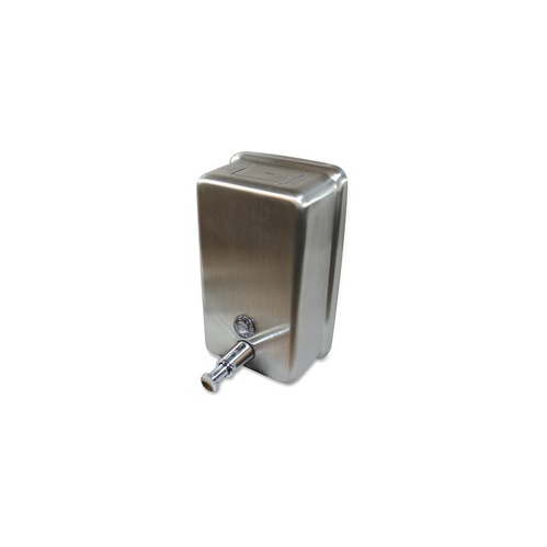 Genuine Joe Stainless Vertical Soap Dispenser