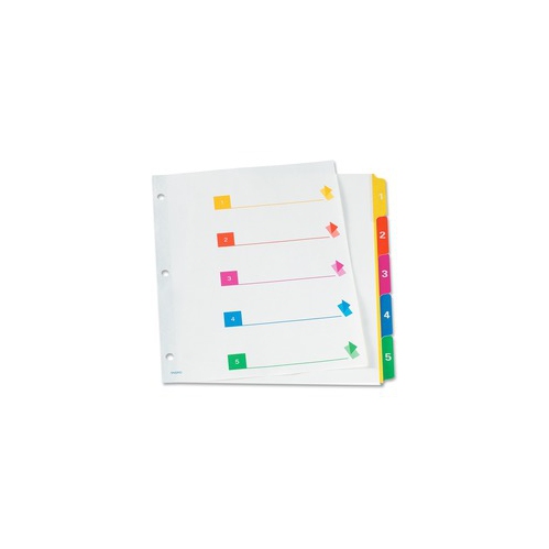 TOPS  Rapidx 5 & 8 Tab Super Colour Coded Dividers (Cr2135Nsrd)
